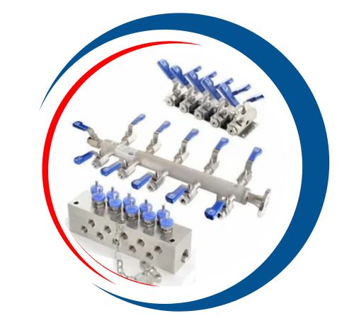 Super Duplex Steel 4-Station Air Manifolds In UAE